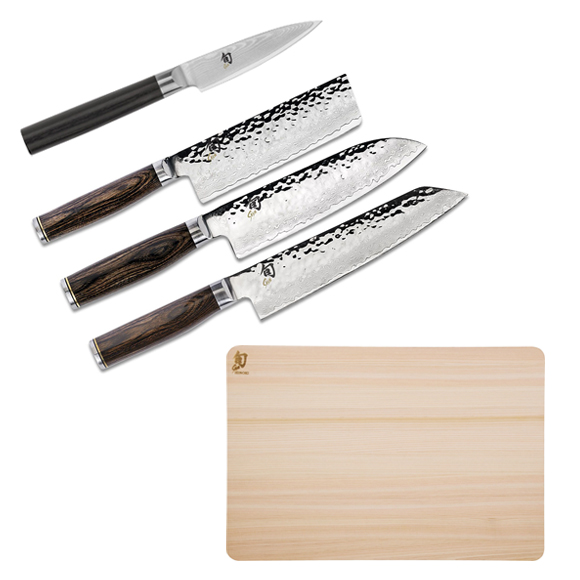 Shun Japanese Kitchen Knives, Sets and Cutting Board