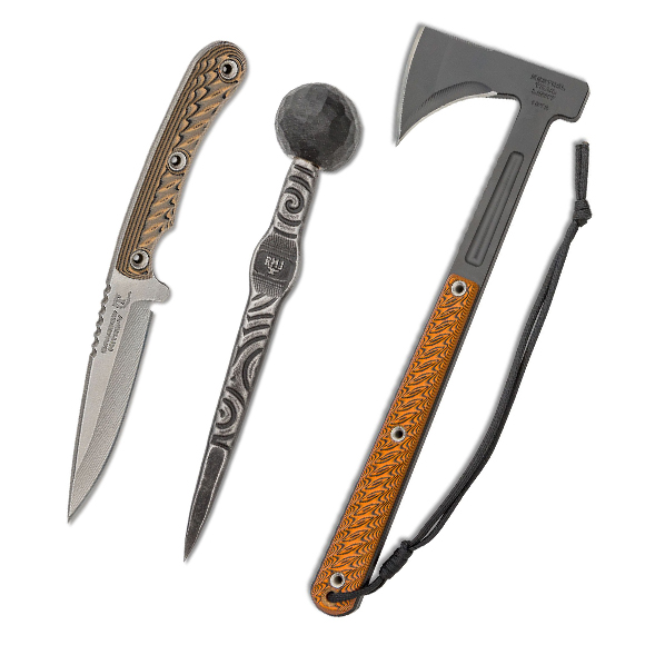 RMJ Awls, Fixed Blades, Tomahawk, Ash Tray and More