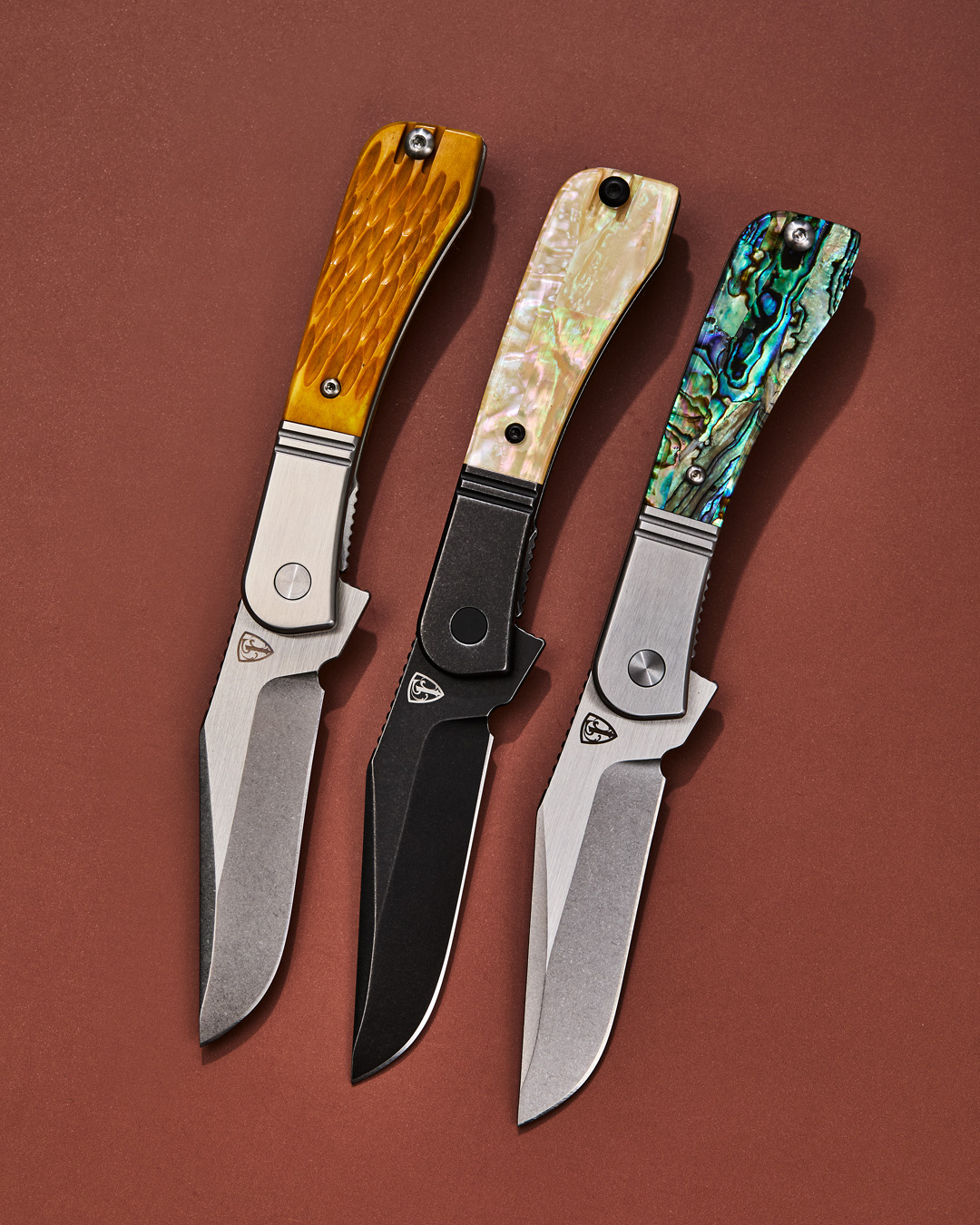Finch Knife Co. Gooseneck Bolster Lock Flippers