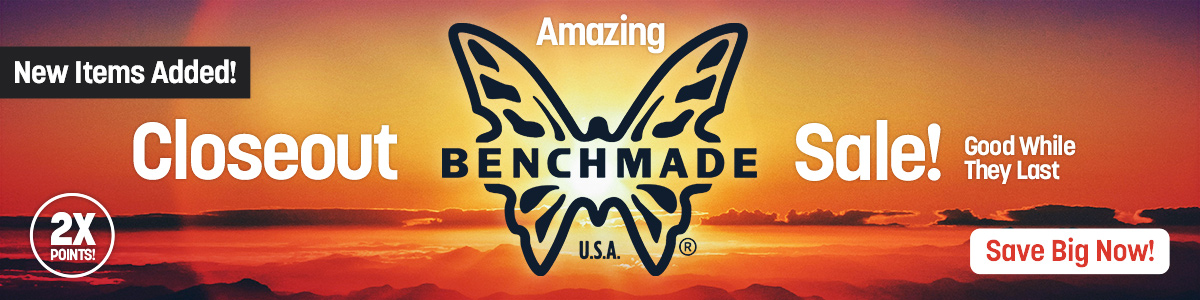 2X Points: Amazing Benchmade Closeout Sale! Good while they last. Save Big Now