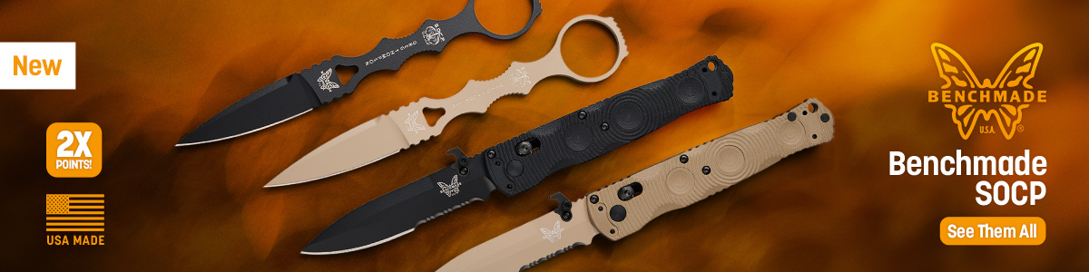 New USA-Made Benchmade SOCP. Double Points. See Them All