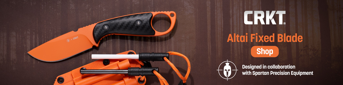 CRKT Altai Fixed Blade: Designed in collaboration with Spartan Precision Equipment. Shop
