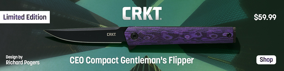 Limited Edition CRKT CEO Compact Gentleman's Flipper. Design by Richard Rogers. $59.99. Shop