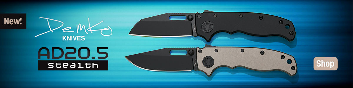 New Demko Knives AD20.5 Stealth Shark Lock Folders. Shop