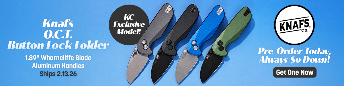 Ships 2/13/26: New Knafs O.C.T Button Lock Folder. 1.89