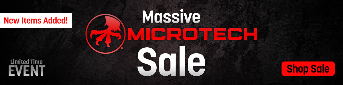 Massive Microtech Sale. Limited time Event. Shop Sale