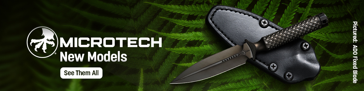 New Microtech Models. Pictured: Hawk Auto Folder. See them All