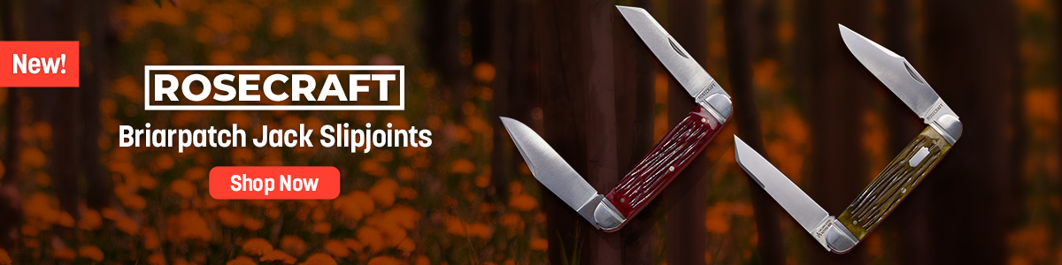 New! Rosecraft Briarpatch Jack Slipjoints. Shop Now