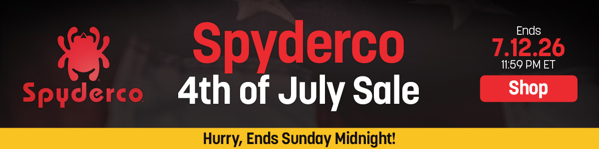 Select Favorites On Sale: Spyderco 4th of July Sale. Ends 7.12.26, 11:59 PM ET. Shop