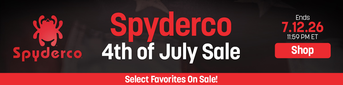 Select Favorites On Sale: Spyderco 4th of July Sale. Ends 7.12.26, 11:59 PM ET. Shop