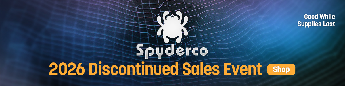 Just Announced! Spyderco Annual Clearance Event. Good while supplies last. Shop