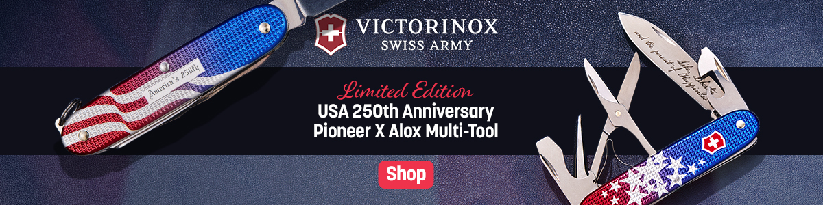 Victorinox Swiss Army Limited Edition USA 250th Anniversary Pioneer X Alox Multi-Tool. Shop
