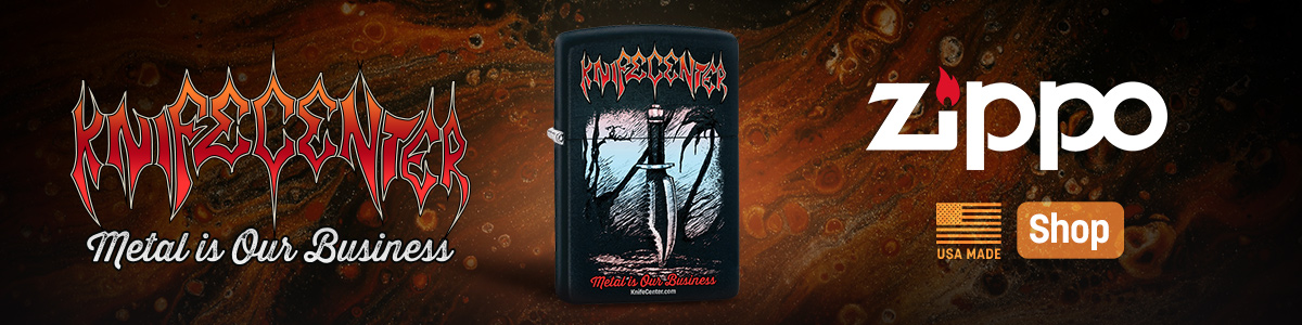 USA MAde KnifeCenter Metal is Our Business Zippo. Shop