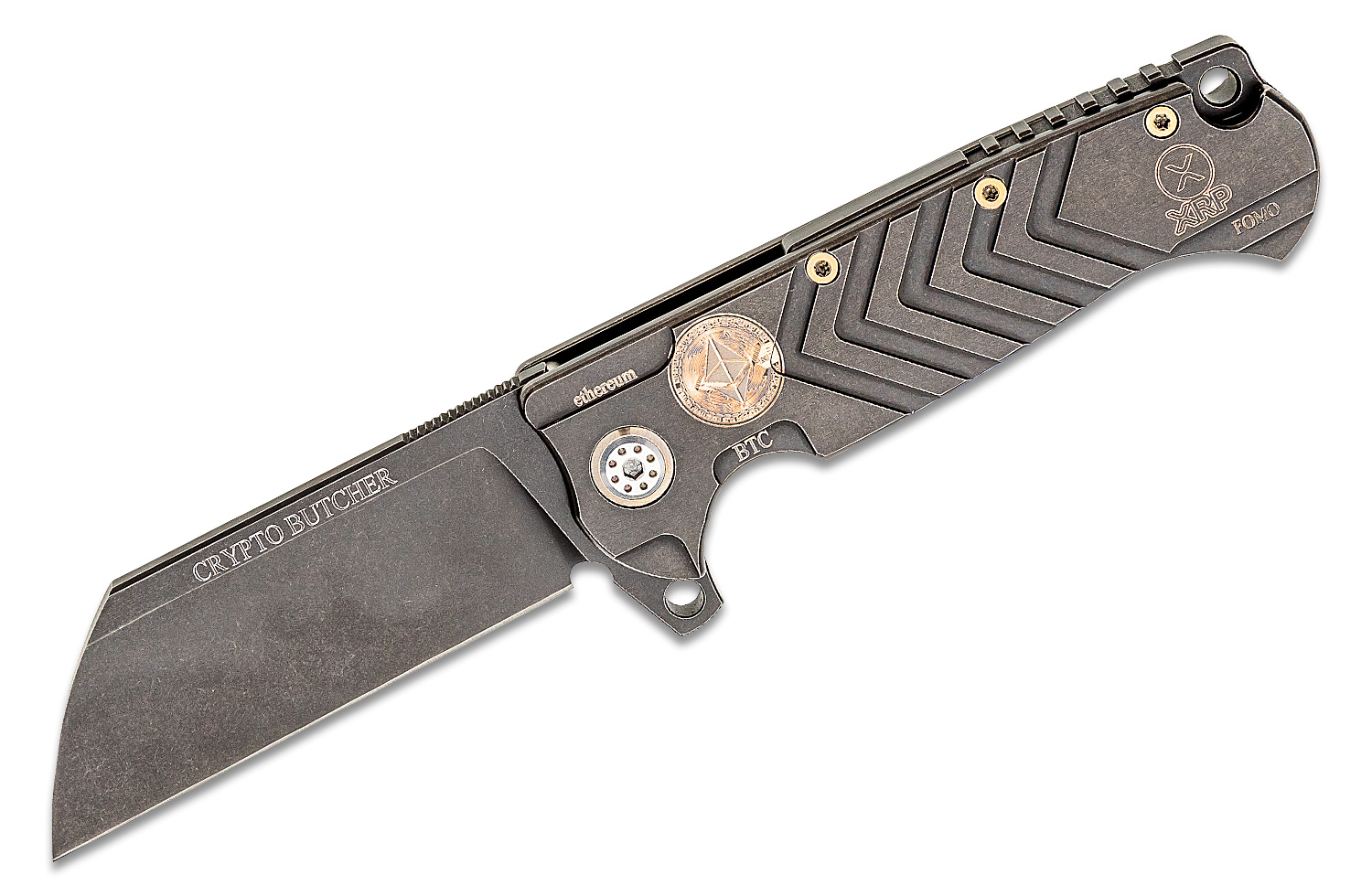Andre De Villiers Knives Crypto Butcher Flipper Knife 4