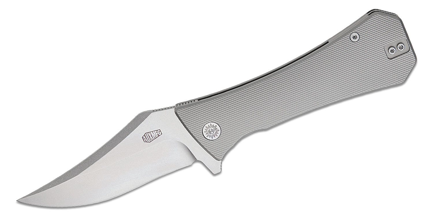 Jean Michel Cazabat Bowie Cosmo 未使用 AUX MFG Pocket (Coffin) Bowie XL Frame Lock Flipper Knife 4