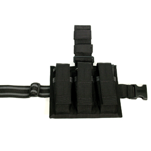 まつたか BLACKHAWK! Omega Triple Mag Pouch, Black - KnifeCenter