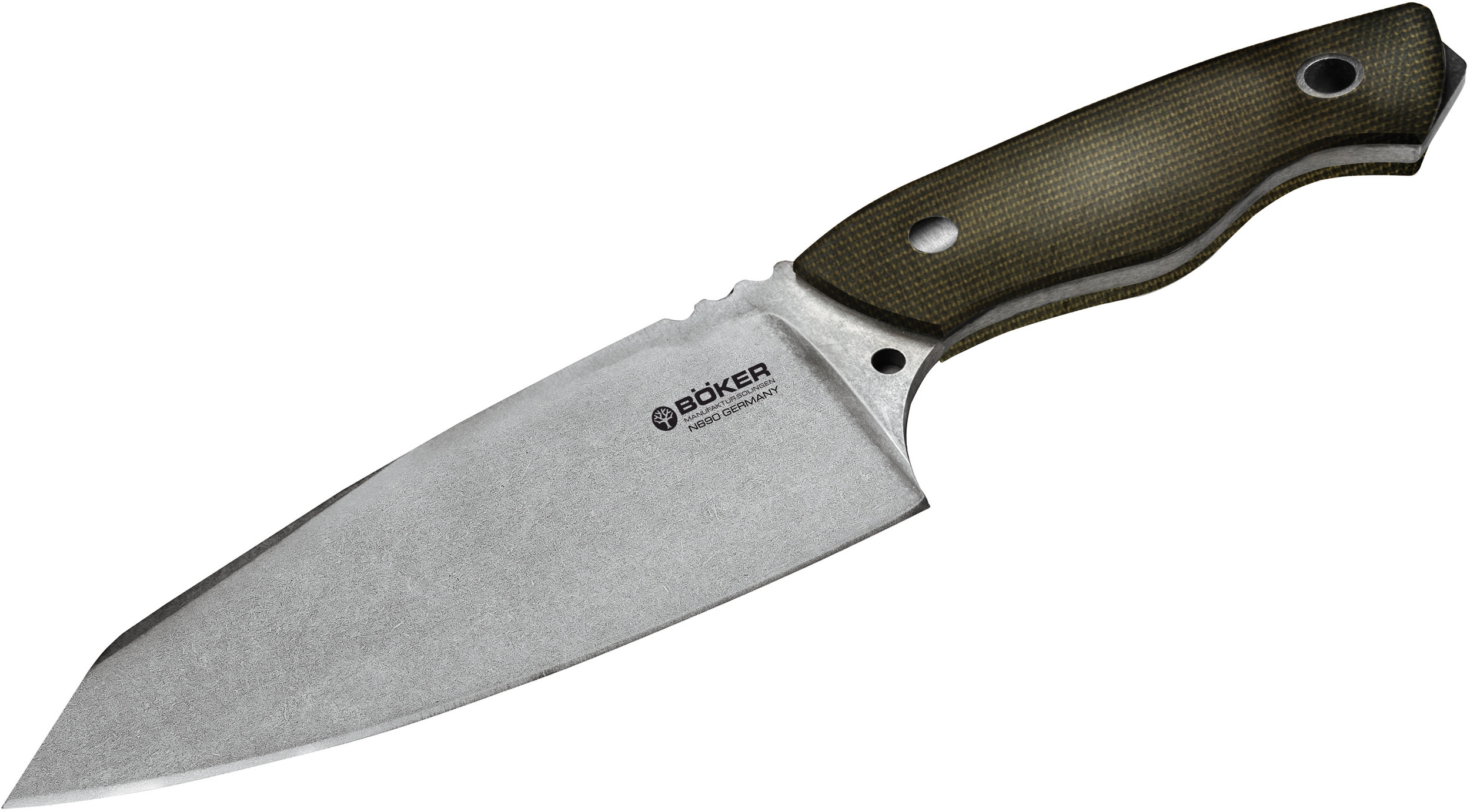 Boker Field Butcher Jesper Voxnaes Fixed 5.375" N690 Stonewash Blade