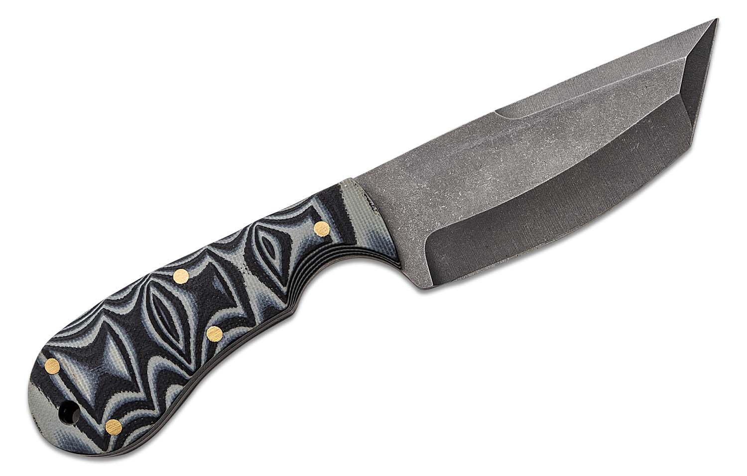 Brock Blades Custom Combat Options Double Beast Fixed Blade Knife 3.5 ...