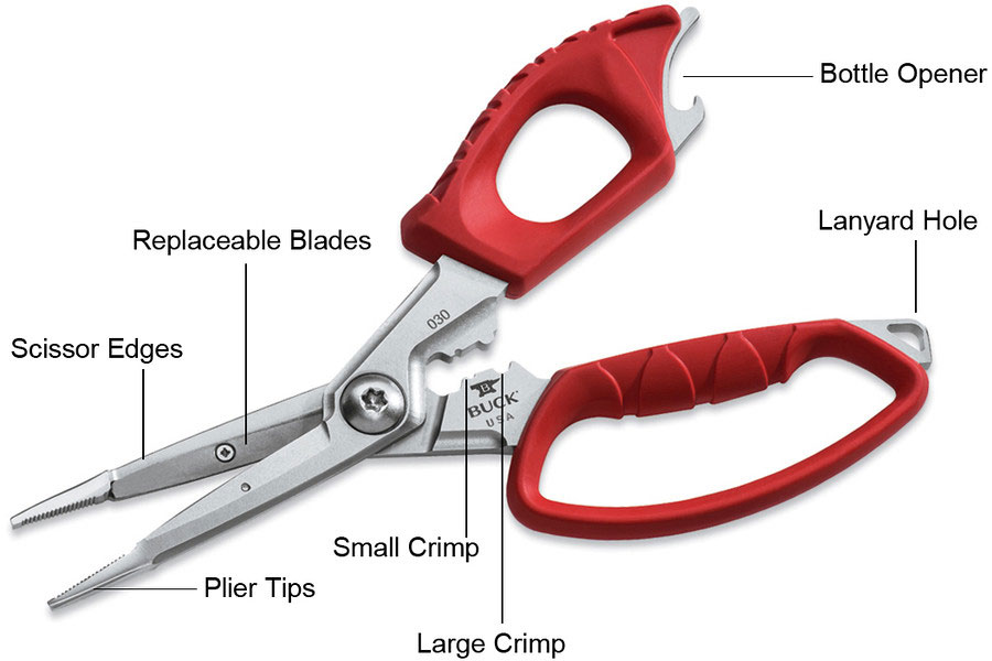 Buck 030 Splizzors All Purpose Fishing Multi-Tool / Scissors ...
