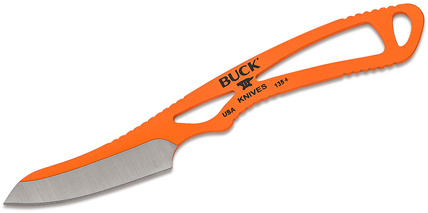 Buck 135 Paklite Series (Hunter Orange Cerakote) Caper Caping