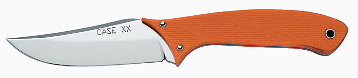 Case Orange G-10 Handle Hunter Fixed Clip Point Blade 8-1/2