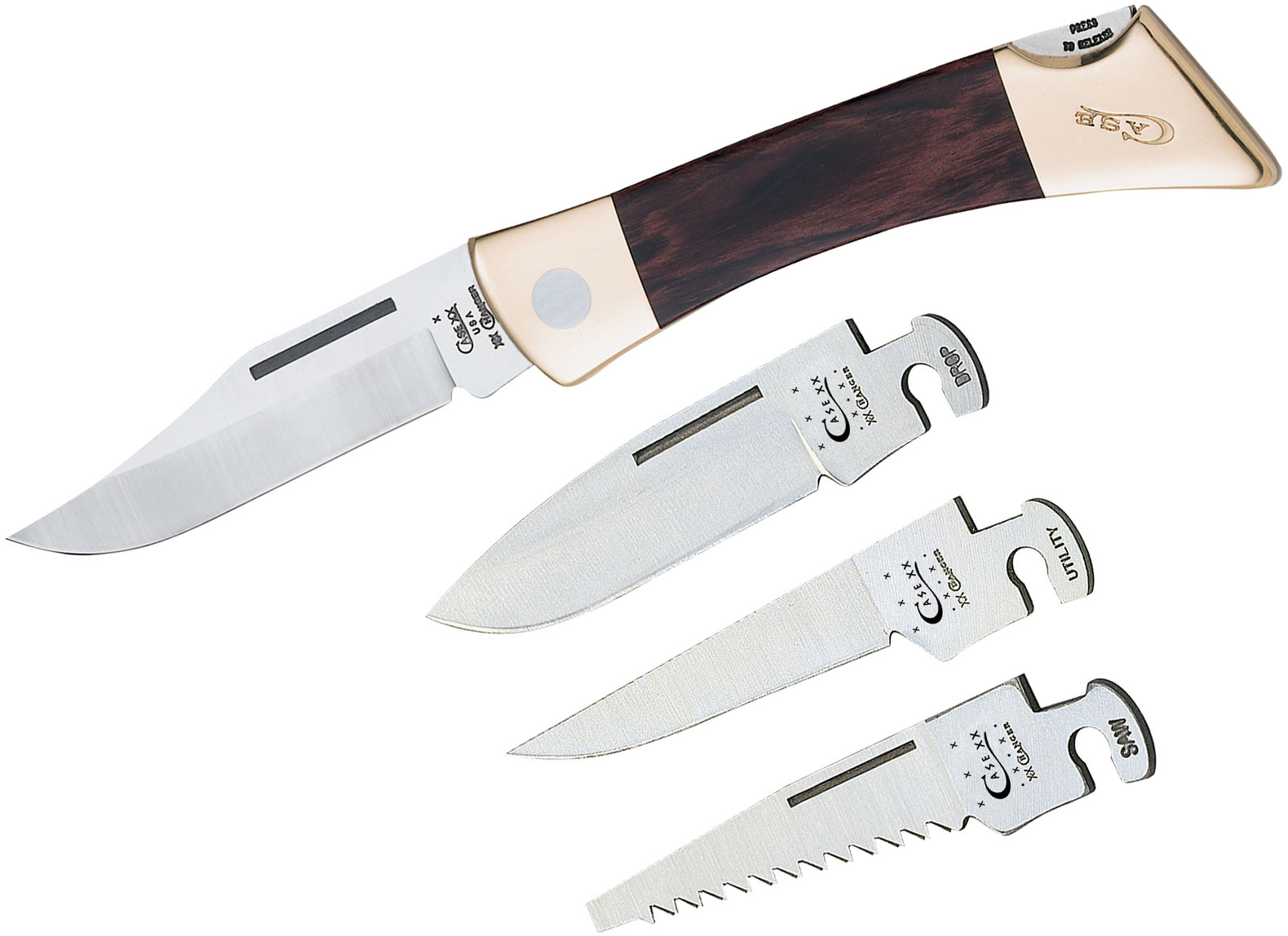 Case Rosewood XXChanger Lockback 5" Closed (XXCHANGER SS), Leather