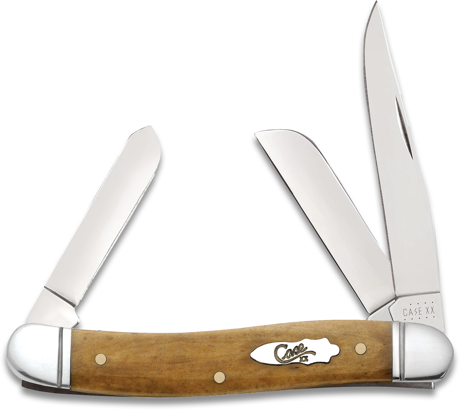 Case Smooth Antique Bone Handle Medium Stockman 3.625