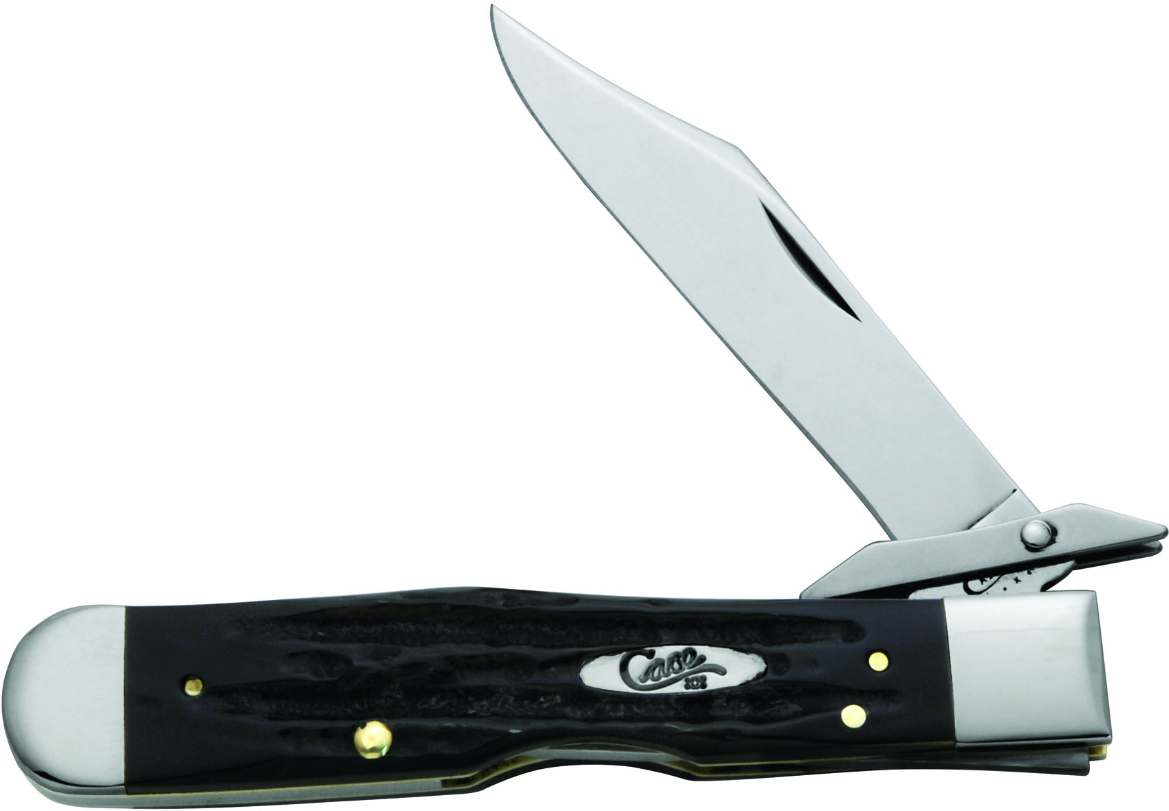 Case Jigged Buffalo Horn Cheetah 4-3/8