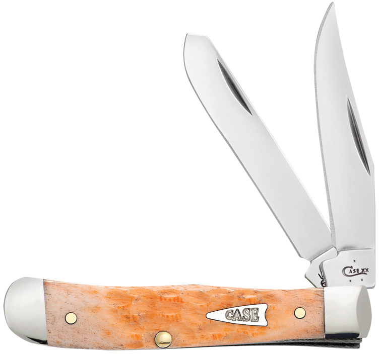 Case Jigged Peach Bone Tiny Trapper 2.375