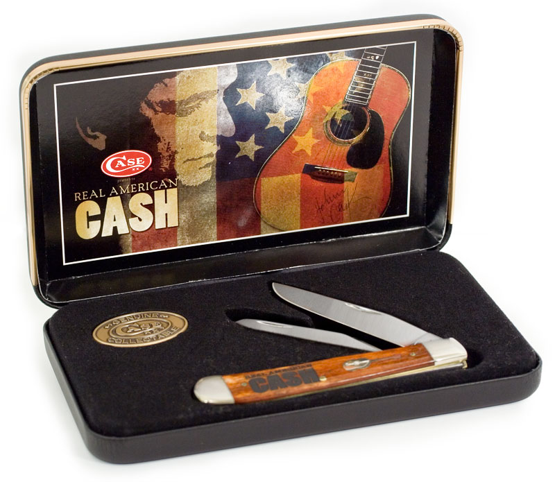 【John Batt 】【純銀継手】デザートセット 24本 木製ケース Case Johnny Cash Commemorative Chestnut Trapper (Real American
