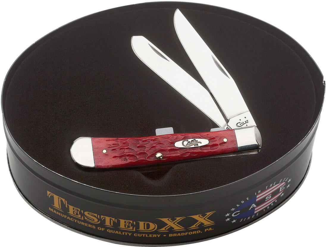 Case Limited Edition Red Bone Trapper in Gift Tin 4-1/8
