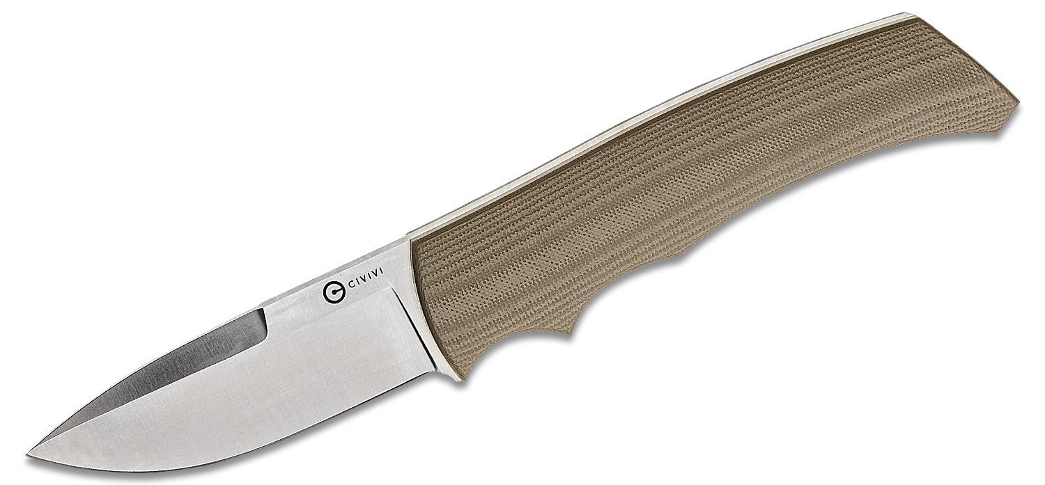 CIVIVI Knives C2016A M2 Backup Fixed Blade Knife 3.09" D2 Drop Point