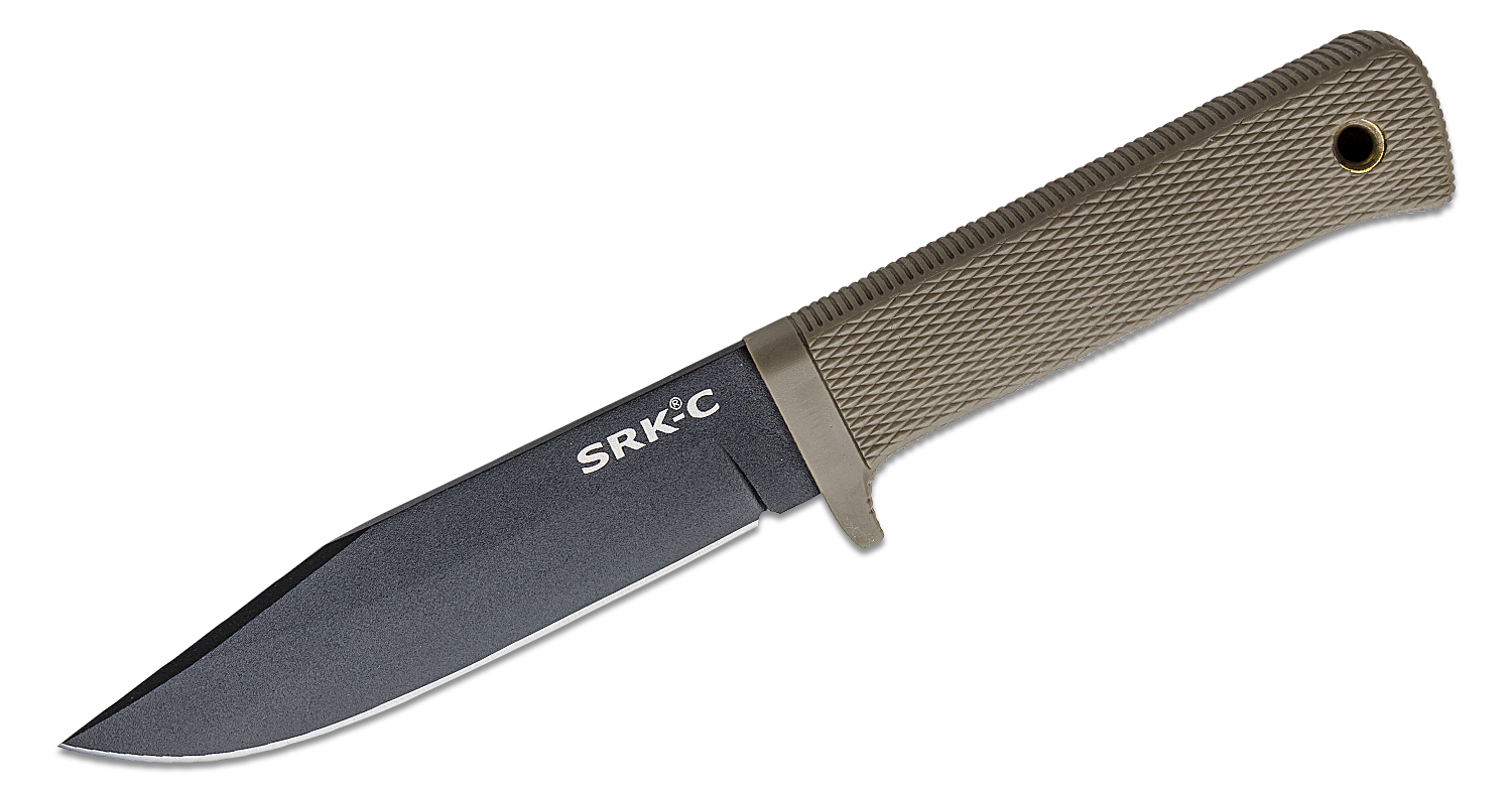 Cold Steel 49LCKD-DEBK SRK-C Compact Survival Rescue Knife Fixed 5 