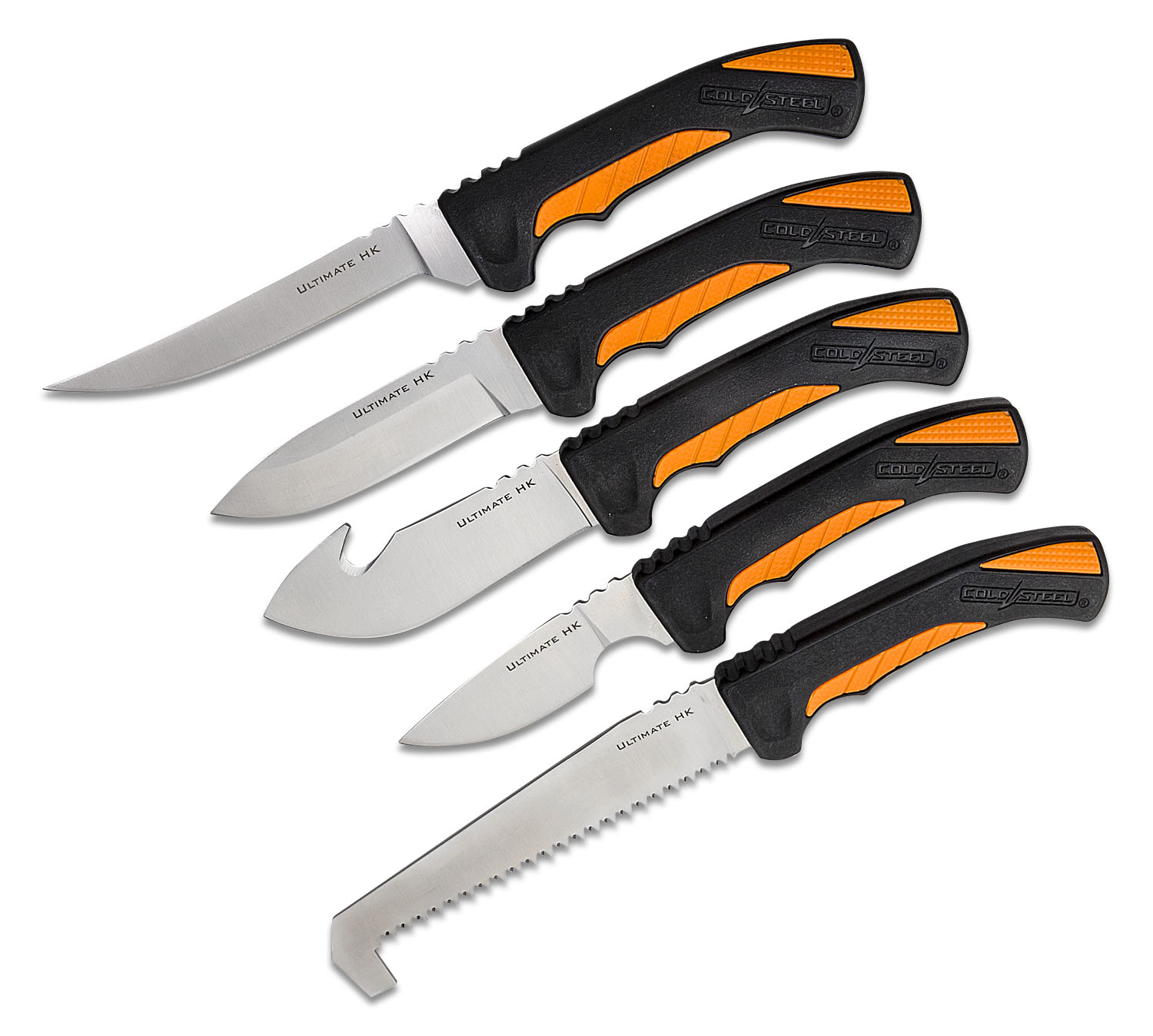Cold Steel Fixed Blade Hunting Kit, 5 Knives and Carrying Case