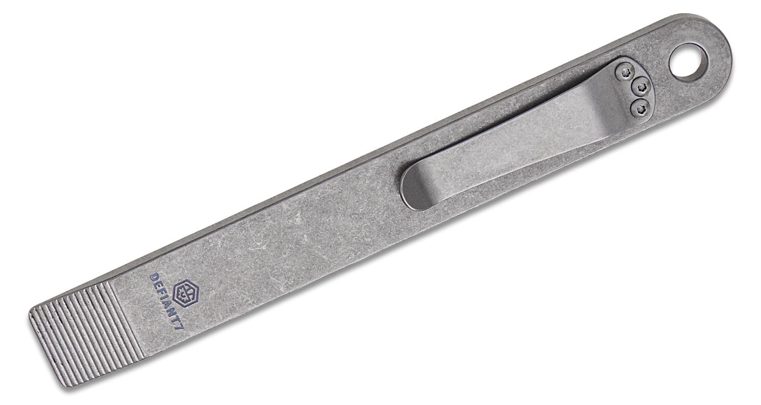 Defiant 7 Les George Ti-Pry Mini Titanium Pocket Pry Bar, 6.125
