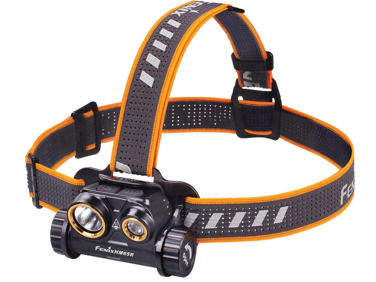 Fenix HM65R Rechargeable LED Headlamp, Black, 1400 Max Lumens 