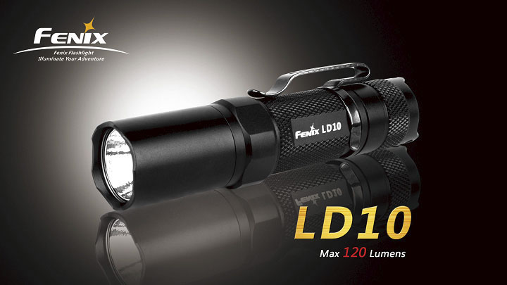 Fenix LD10 (Q5) Variable Output LED Flashlight, 120 Max Lumens