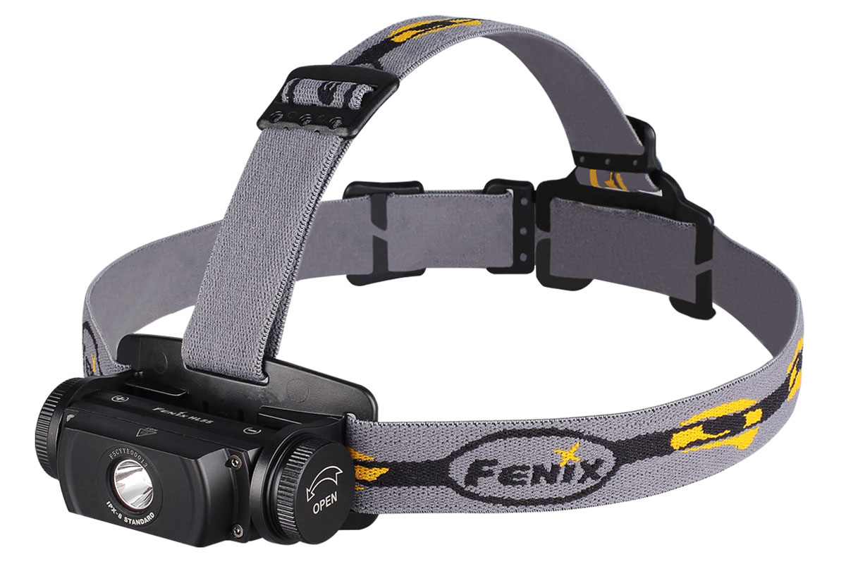 Fenix HL55 LED Headlamp, Black, 900 Max Lumens - KnifeCenter