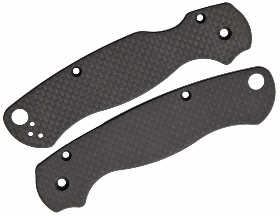 Flytanium Carbon Fiber Scales for Spyderco Paramilitary 2 Knife Not