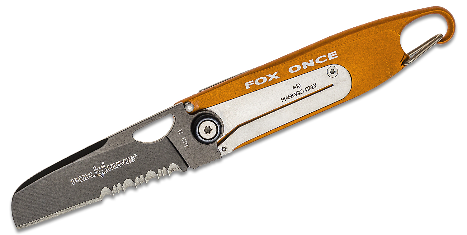 Fox 443R Twice Rescue Climber Folding Knife 2.48