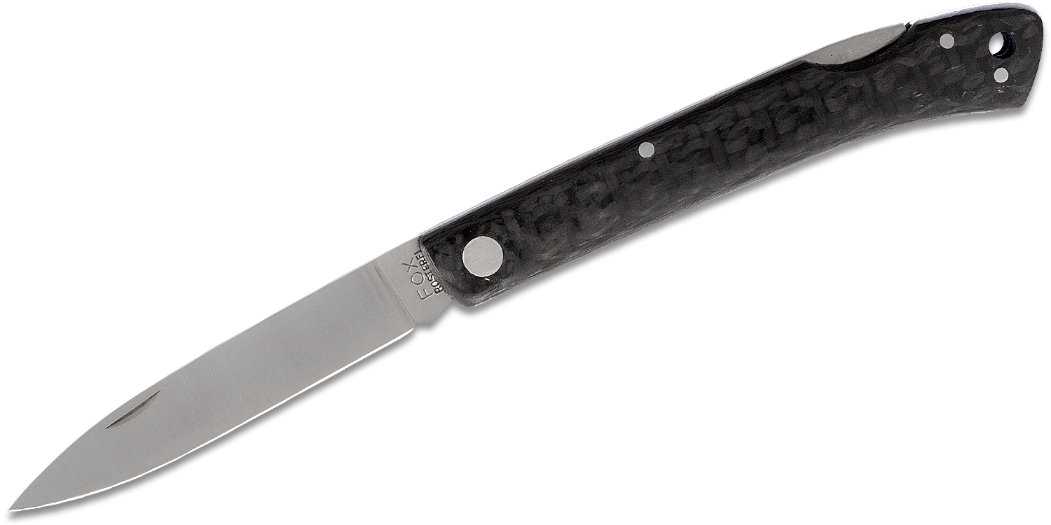 Fox 573 CF Lockback Folding Knife 3.35