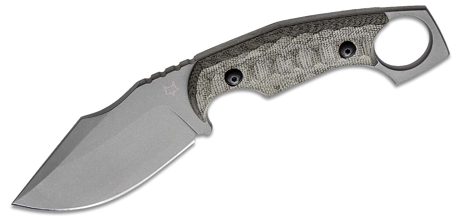 Fox FX-633 MOD Monkey Thumper Fixed Blade Knife 3.54
