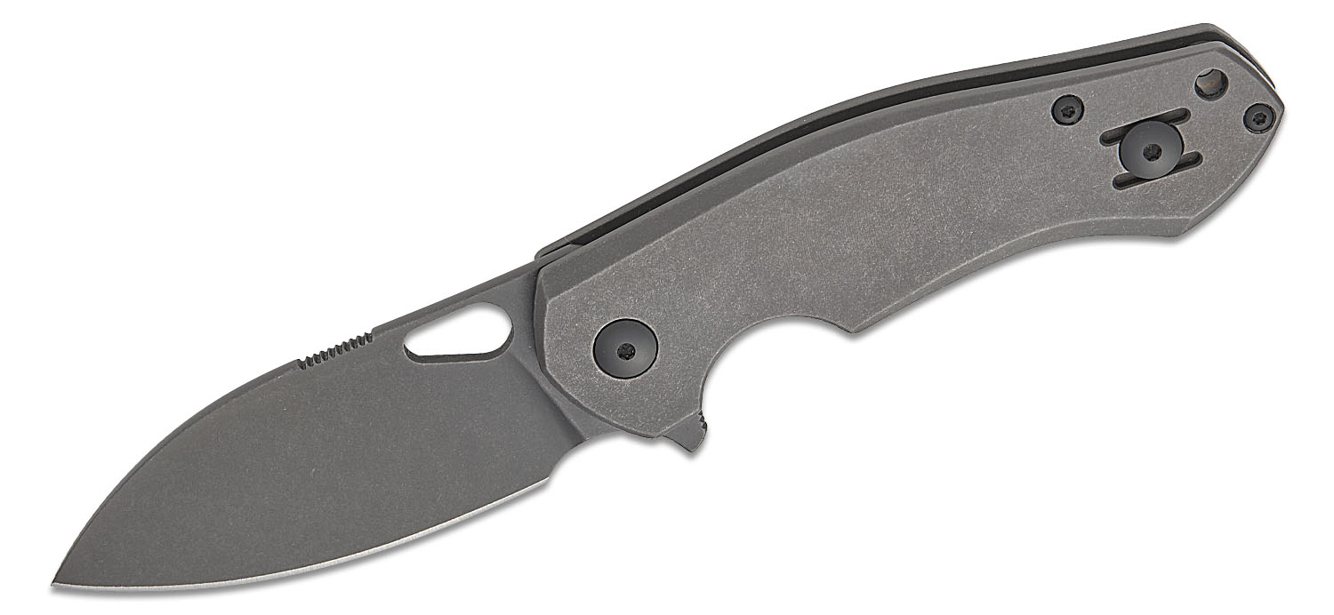 puffins　フラット加工 GiantMouse ACE Biblio Frame Lock Flipper Knife 2.76