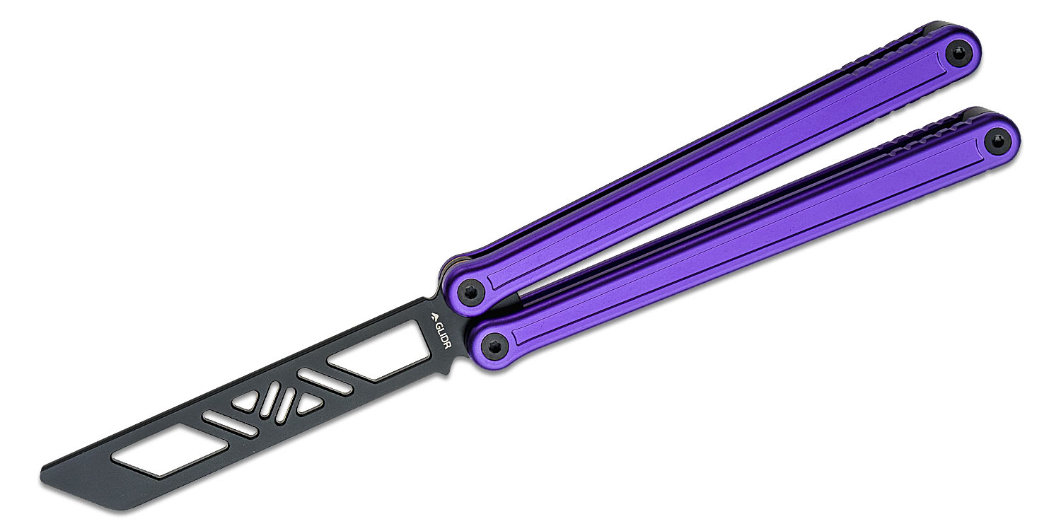 Glidr Antarctic Dragon Purple Balisong Butterfly Trainer 4.8