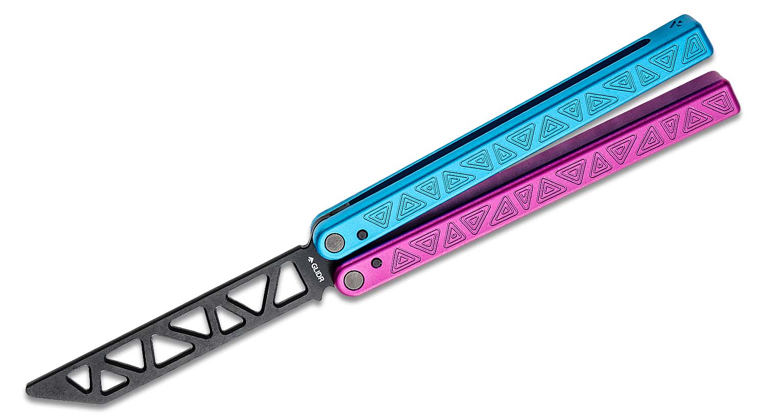 トイガン Glidr og4 1:1 Butterfly knife Glidr Original 4 Cotton Candy Balisong Butterfly Trainer 4.8