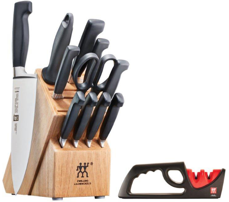 ZWILLING J.A. HENCKELS 鍋4点セット Zwilling J.A. Henckels TWIN Four Star 12 Piece Block Set Plus