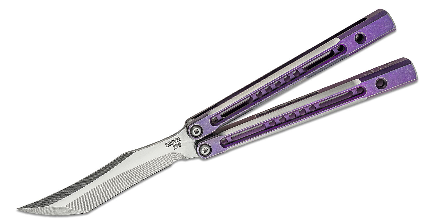 THE FEW MONARCH実名復刻 USNペイント 40 レザーJK JK Designs/Joseph Hansen Custom Monarch #298 Butterfly Knife 4.375