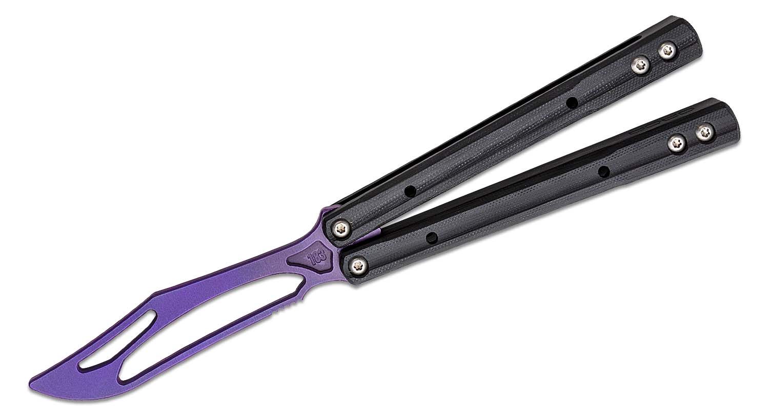 jk design orca g10 クローン バタフライナイフトレーナー JK Designs Custom Orca Trainer Butterfly Knife 4.375