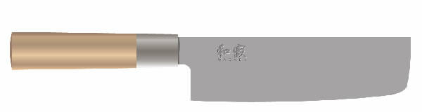 Kershaw KAI 6600 Series Japanese Style Wasabi NAKIRI Knife 6-1/2