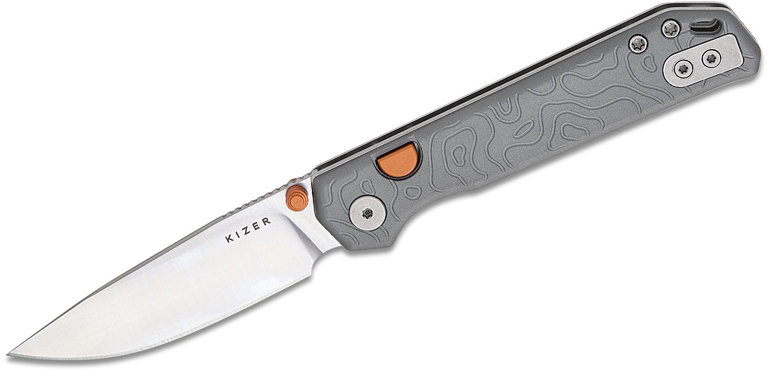 Kizer Cutlery Begleiter 2.9 Button Liner Lock Folding Knife 2.97